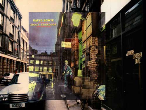 David Bowie y la portada de su disco “Ziggy Stardust”