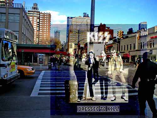 Kiss y la portada de su álbum “Dressed To Kill”