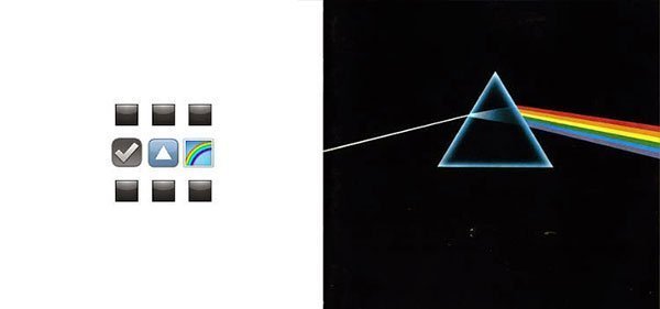 Portadas de discos en versión emoticono emoji