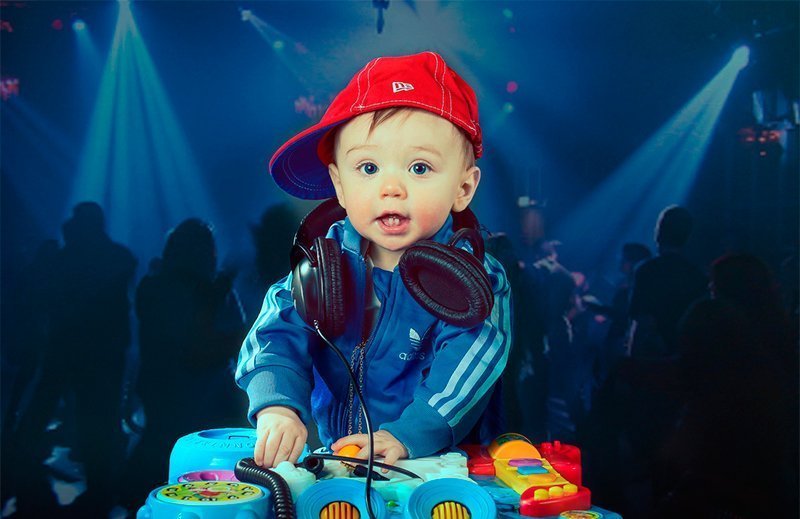 Baby DJ Mixing